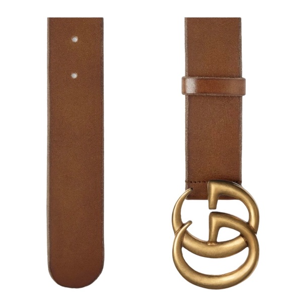 Gucci Accessories - Gucci Leather belt with Double G buckle